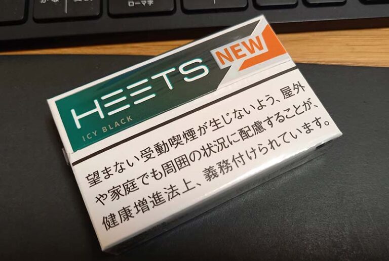 ヒーツアイシーブラックのパッケージ